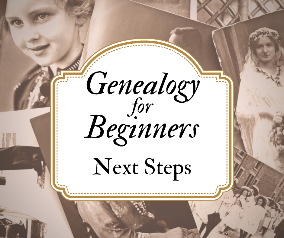 Genealogy for Beginners Next Steps Logo