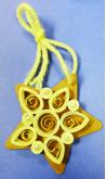 quilled star ornament