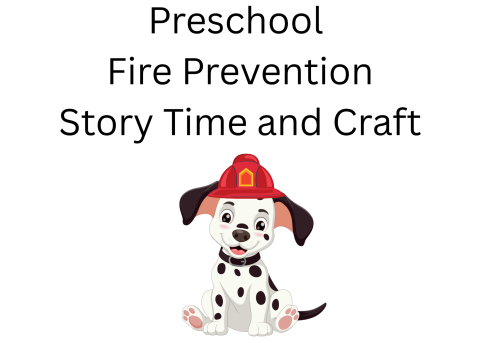 Preschool Fire Prevention Story Time and Craft