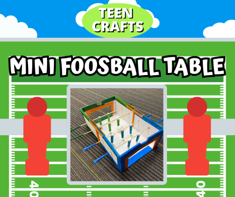 Teen Crafts Mini Foosball Table