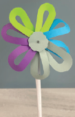 Colorful Pinwheel Craft